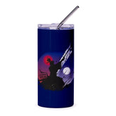 Samurai Warrior Moon Background Stainless Steel Tumbler product